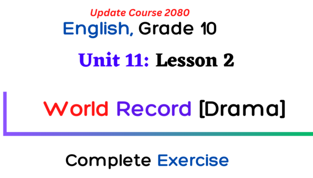 unit 11 lesson 2 world record