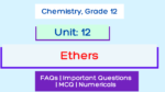 Ethers – NEB Class 12 Notes – Organic Chemistry