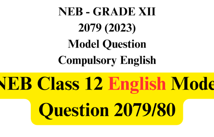 neb class 12 english model question 2079 2080