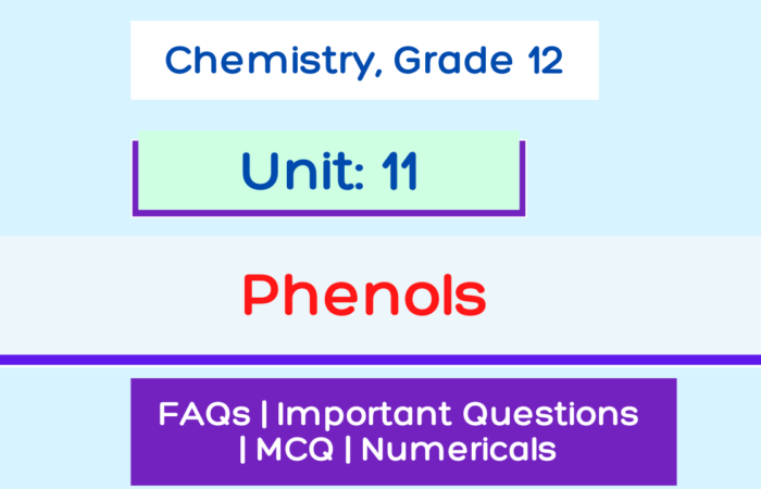 Phenol – Class 12 NEB Notes – Organic Chemistry